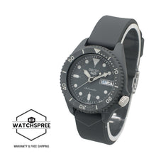 Load image into Gallery viewer, Seiko 5 Sports Automatic Dark Grey Silicone Strap Watch SRPG81K1
