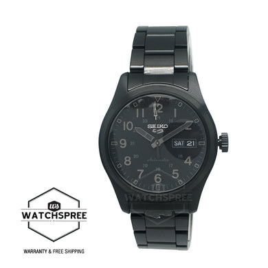 Seiko 5 Sports Automatic Field Street Style Black Stainless Steel Band Watch SRPJ09K1