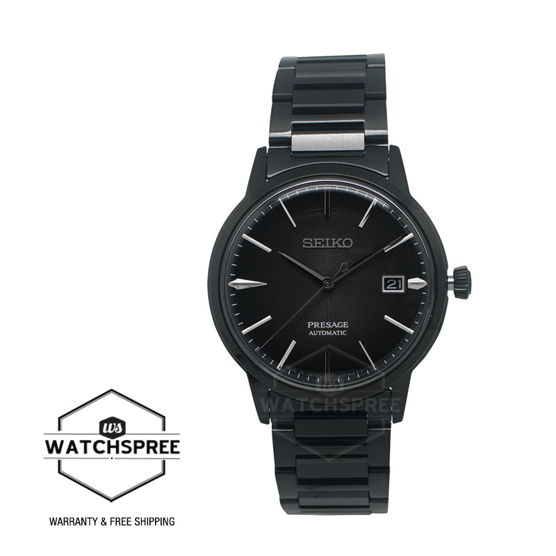 Seiko Presage (Japan Made) Automatic Black Stainless Steel Band Watch SRPJ15J1 (LOCAL BUYERS ONLY)