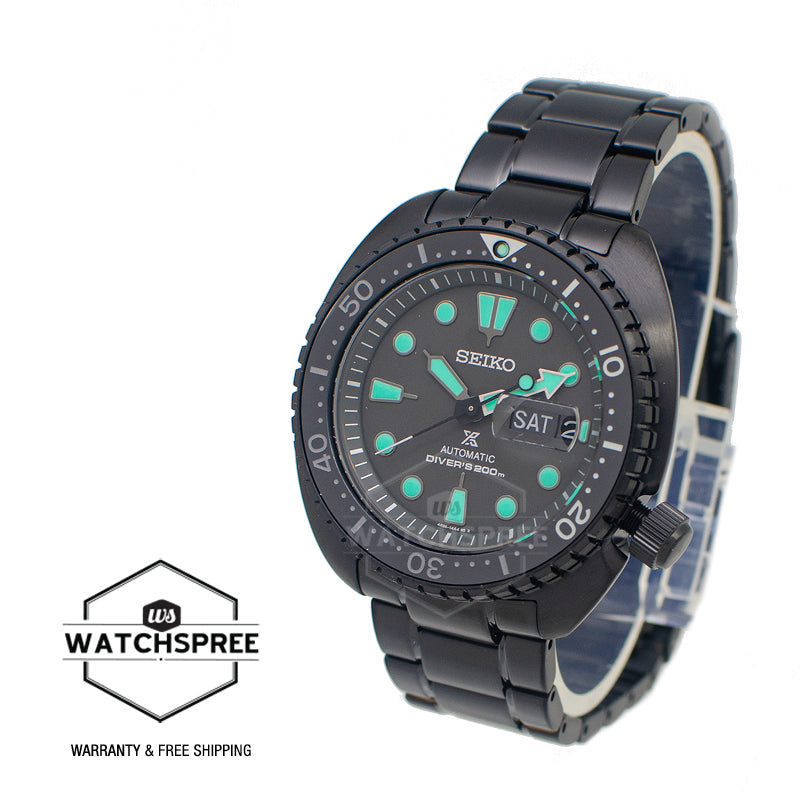 Seiko Prospex Automatic Diver's The Black Series Black Stainless Steel Band Watch SRPK43K1 (LOCAL BUYERS ONLY)