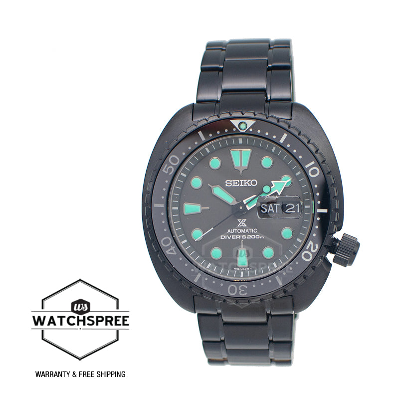 Seiko Prospex Automatic Diver's The Black Series Black Stainless Steel Band Watch SRPK43K1 (LOCAL BUYERS ONLY)