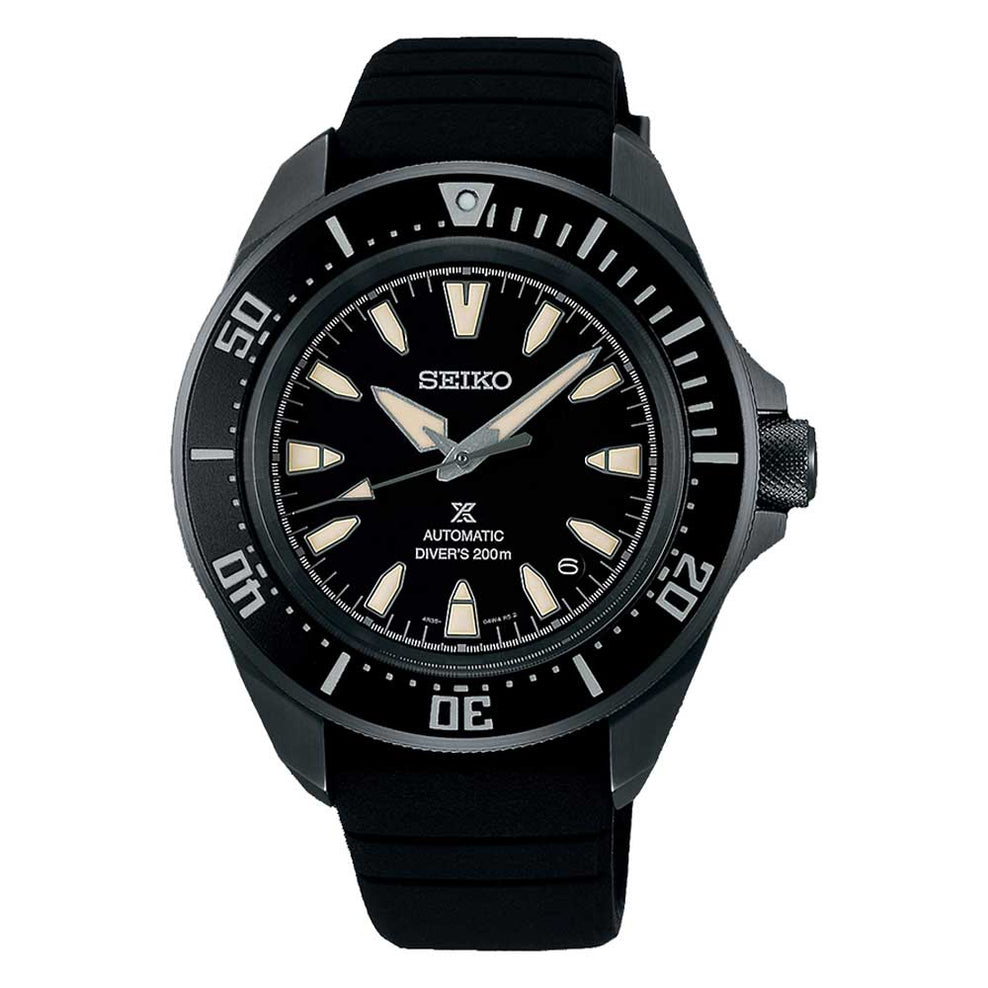 Seiko Prospex Automatic Diver's Black Silicone Band Watch SRPL15K1