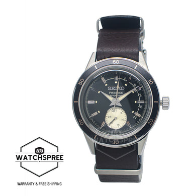 Seiko Presage (Japan Made) Automatic Dark Brown Leather Strap Watch SSA451J1  (LOCAL BUYERS ONLY)