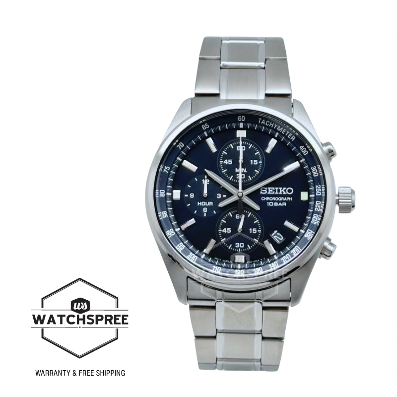 Seiko Chronograph Quartz Conceptual Stainless Steel Band Watch SSB377P1