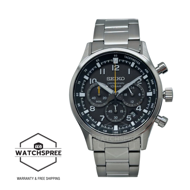 Seiko Chronograph Quartz Conceptual Stainless Steel Band Watch SSB447P1