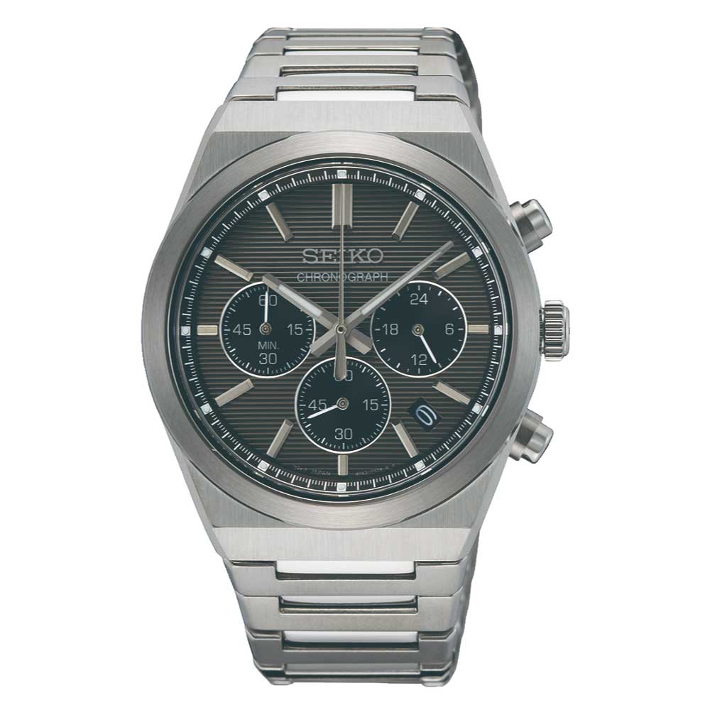 Seiko Chronograph Quartz Conceptual Stainless Steel Band Watch SSB455P1