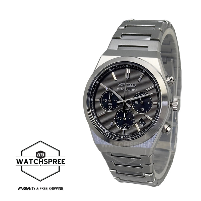 Seiko Chronograph Quartz Conceptual Stainless Steel Band Watch SSB455P1