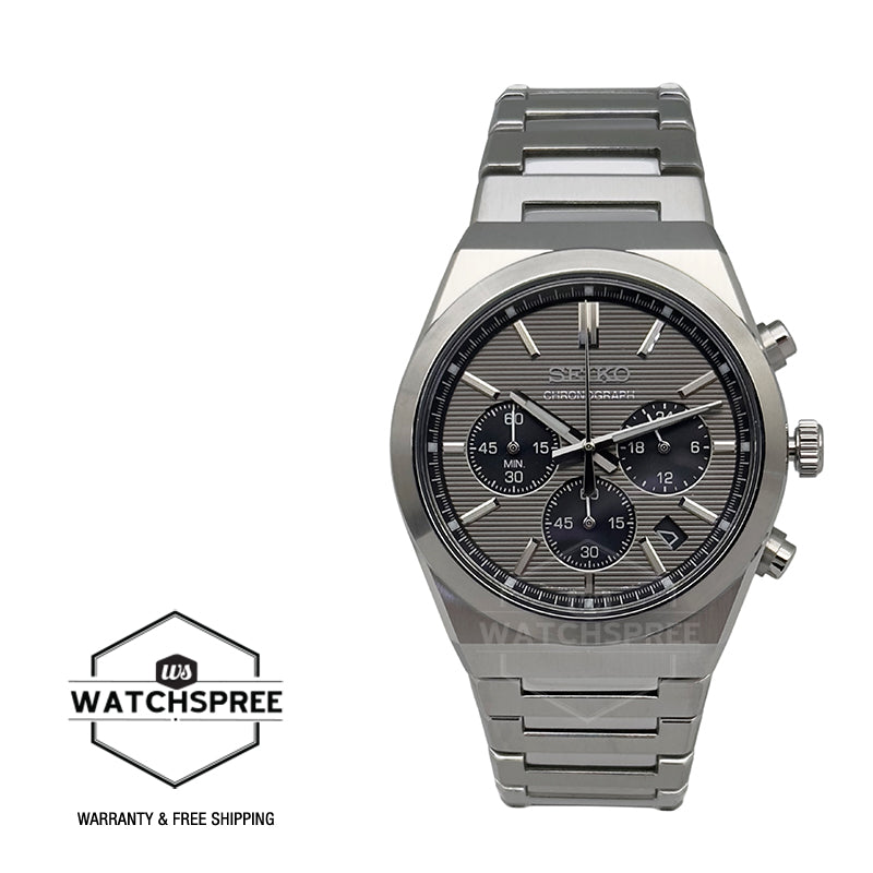 Seiko Chronograph Quartz Conceptual Stainless Steel Band Watch SSB455P1