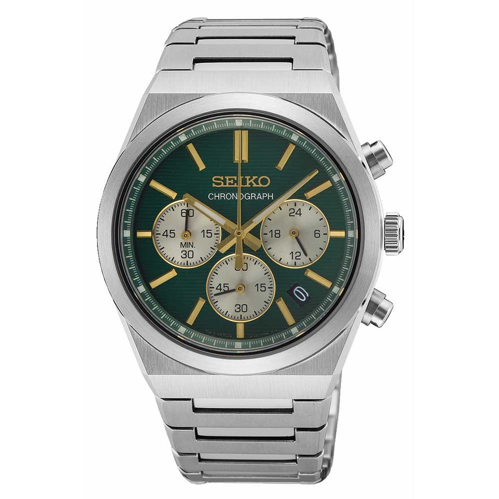 Seiko Chronograph Quartz Conceptual Stainless Steel Band Watch SSB461P1