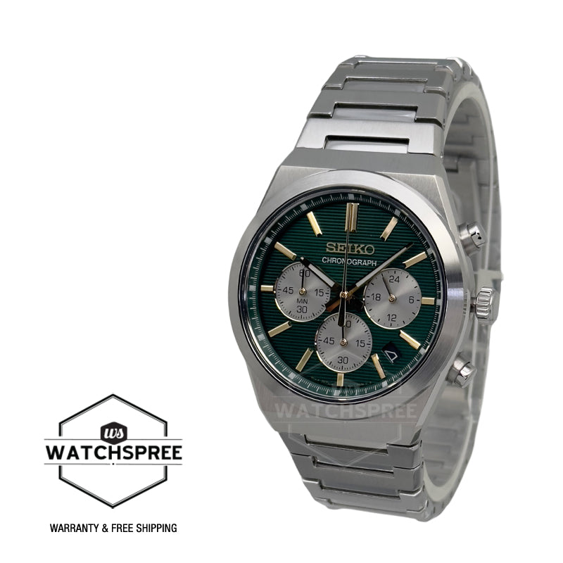 Seiko Chronograph Quartz Conceptual Stainless Steel Band Watch SSB461P1