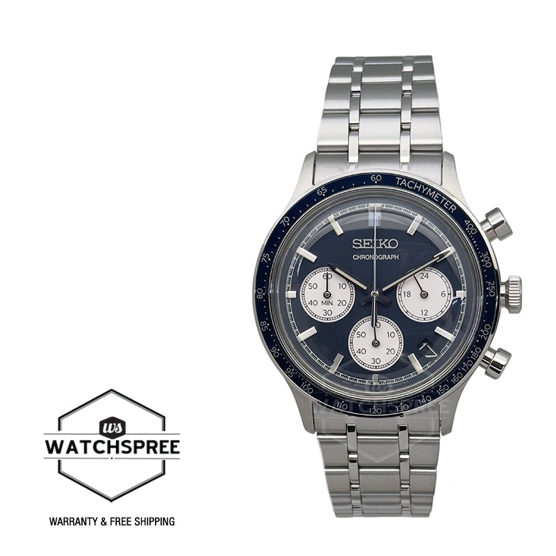 Seiko Chronograph Quartz Conceptual Stainless Steel Band Watch SSB477P1