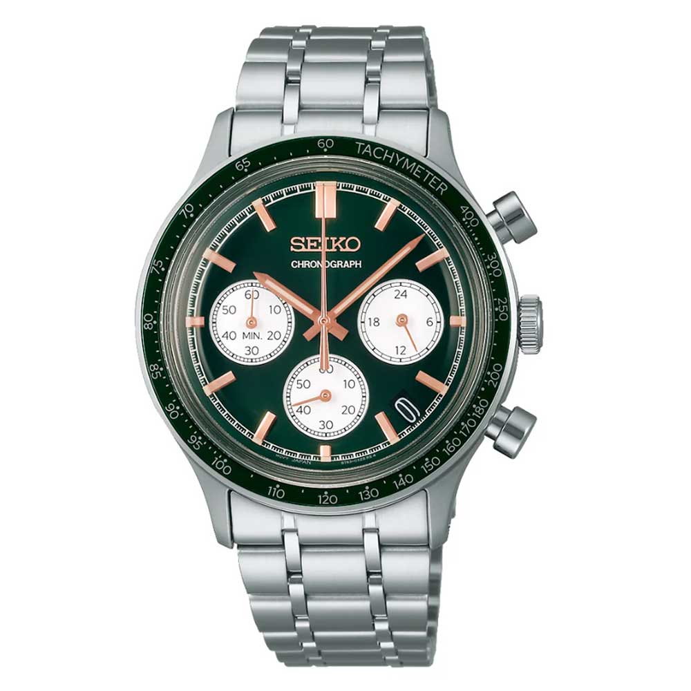 Seiko Chronograph Quartz Conceptual Stainless Steel Band Watch SSB481P1
