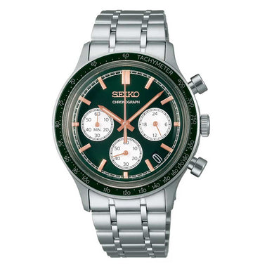 Seiko Chronograph Quartz Conceptual Stainless Steel Band Watch SSB481P1