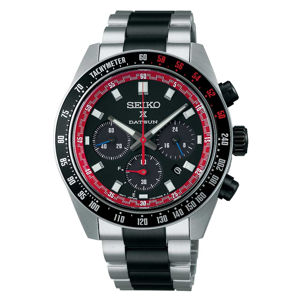 Seiko Prospex Solar Chronograph Speedtimer Datsun 240Z Limited Edition Two-Tone Stainless Steel Band Watch SSC957P1 (Limited Edition of 4,000 pieces) (Local Buyers Only)