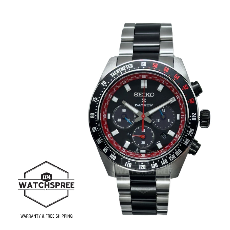 Seiko Prospex Solar Chronograph Speedtimer Datsun 240Z Limited Edition Two-Tone Stainless Steel Band Watch SSC957P1 (Limited Edition of 4,000 pieces) (Local Buyers Only)
