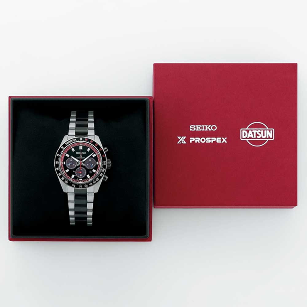 Seiko Prospex Solar Chronograph Speedtimer Datsun 240Z Limited Edition Two-Tone Stainless Steel Band Watch SSC957P1 (Limited Edition of 4,000 pieces) (Local Buyers Only)