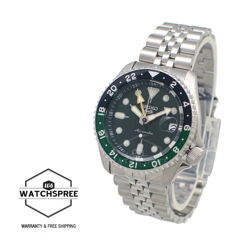 Seiko 5 Sports Automatic GMT SKX Sports Style Stainless Steel Band Watch SSK035K1