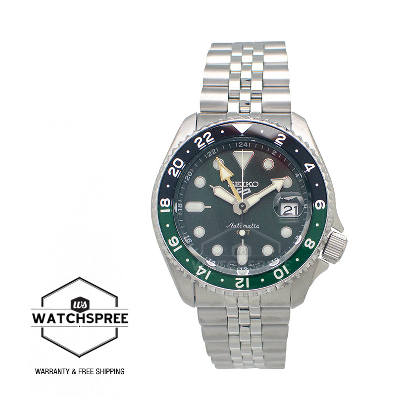 Seiko 5 Sports Automatic GMT SKX Sports Style Stainless Steel Band Watch SSK035K1