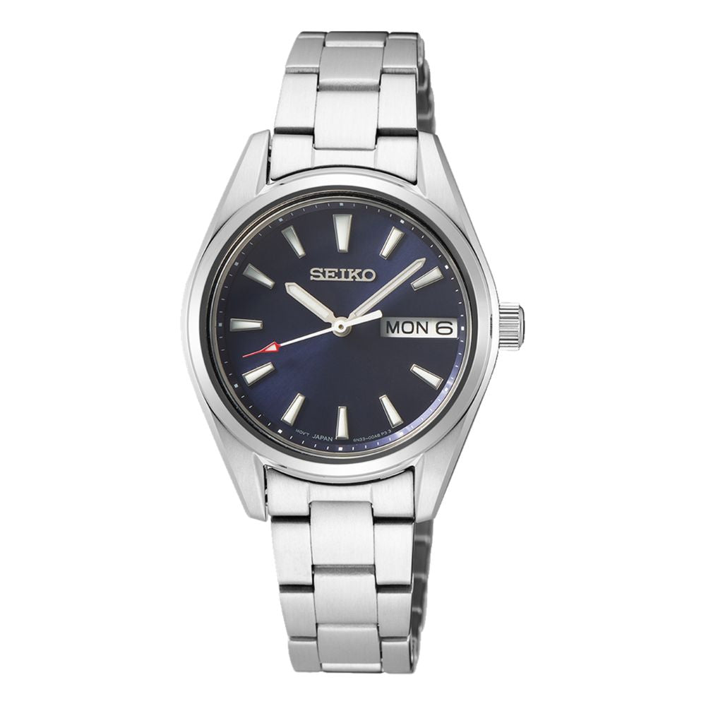 Seiko Ladies' Classic Quartz Stainless Steel Band Watch SUR353P1