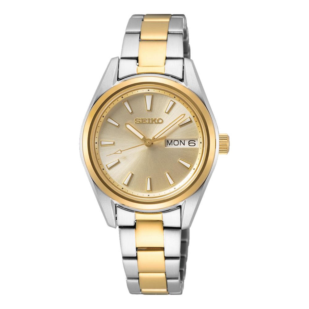 Seiko Ladies' Classic Quartz Two-Tone Stainless Steel Band Watch SUR354P1