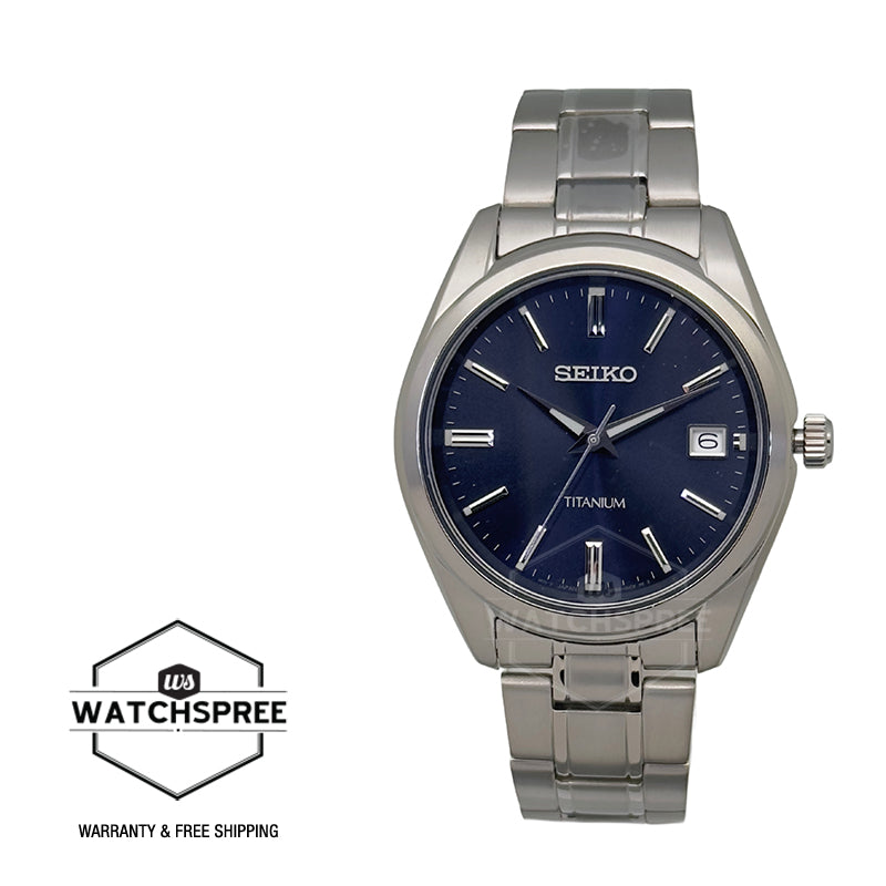 Seiko Classic Quartz Titanium Band Watch SUR373P1