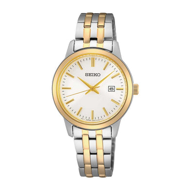 Seiko Ladies' Classic Quartz Two-Tone Stainless Steel Band Watch SUR410P1