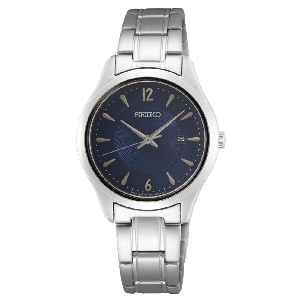 Seiko Ladies' Classic Quartz Stainless Steel Band Watch SUR425P1