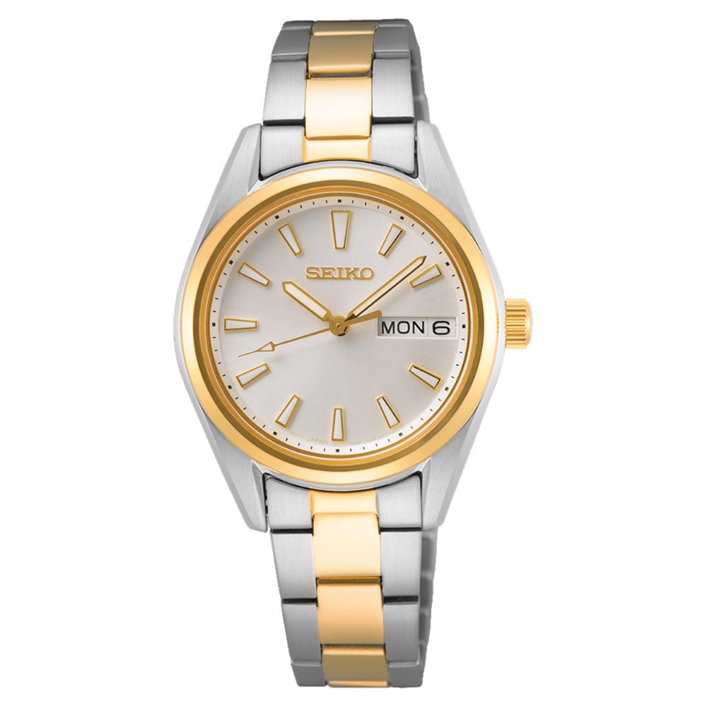 Seiko Ladies' Classic Quartz Two-Tone Stainless Steel Band Watch SUR454P1