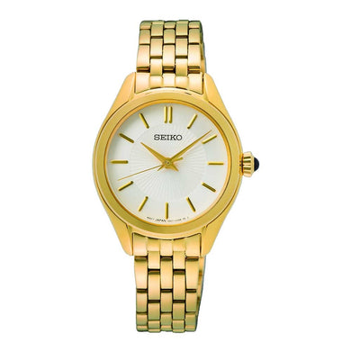 Seiko Ladies' Quartz Conceptual Gold Tone Stainless Steel Band Watch SUR538P1