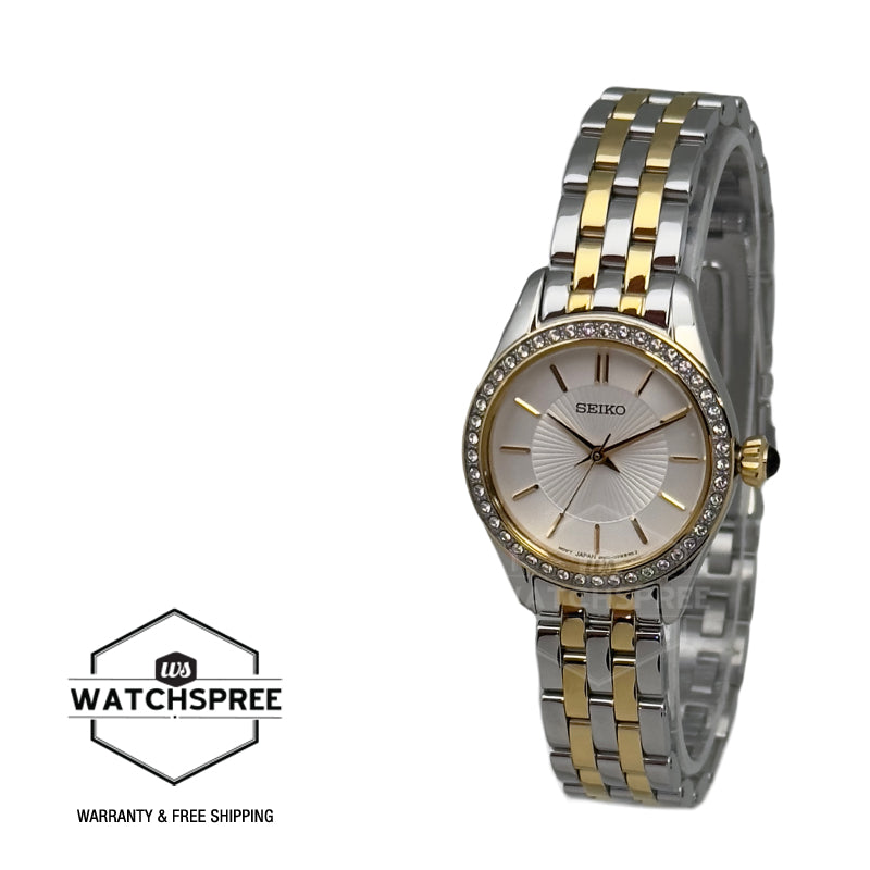 Seiko Ladies' Quartz Conceptual Two-Tone Stainless Steel Band Watch SUR540P1