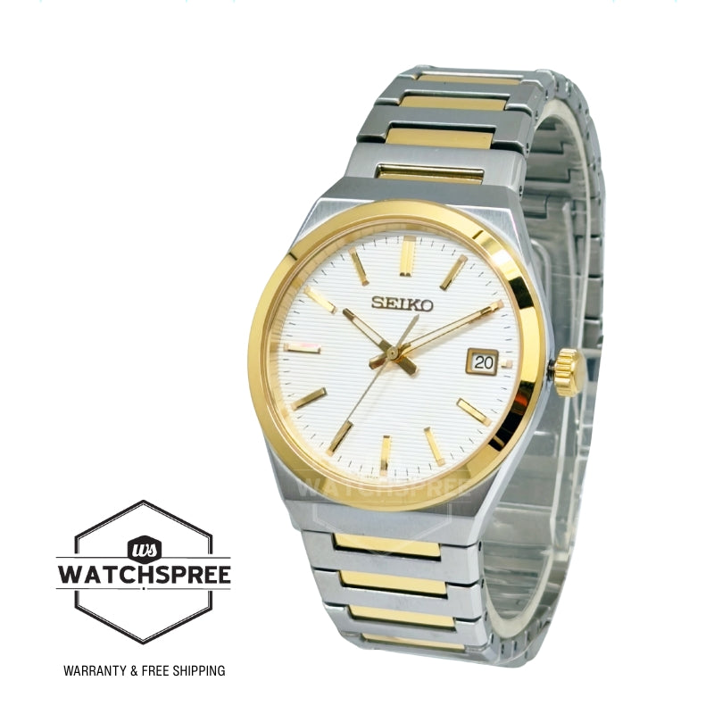 Seiko Quartz Conceptual Regular Two-Tone Stainless Steel Band Watch SUR558P1