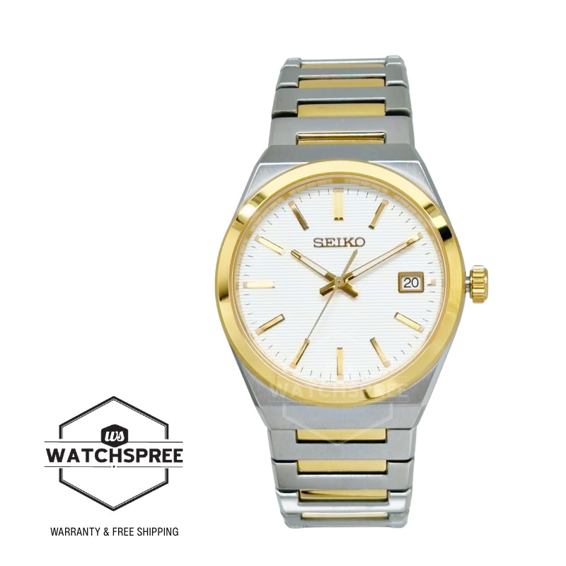 Seiko Quartz Conceptual Regular Two-Tone Stainless Steel Band Watch SUR558P1