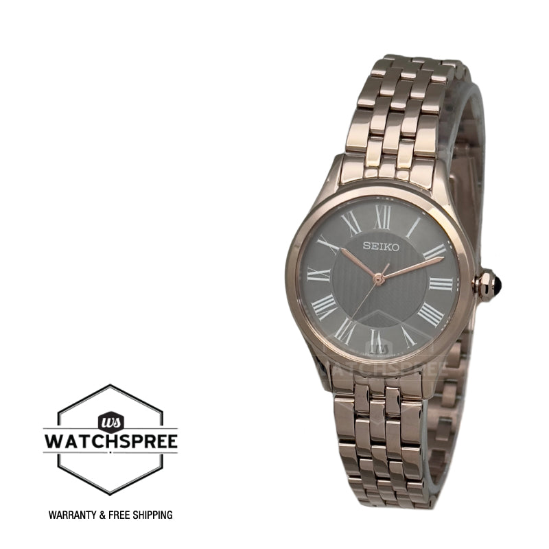 Seiko Ladies' Quartz Conceptual Rose Gold Stainless Steel Band Watch SUR614P1