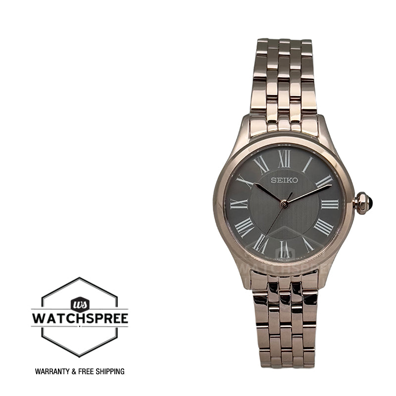 Seiko Ladies' Quartz Conceptual Rose Gold Stainless Steel Band Watch SUR614P1