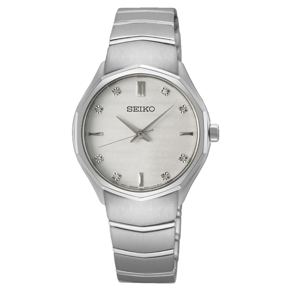 Seiko Ladies' Quartz Conceptual Regular Stainless Steel Band Watch SUR615P1