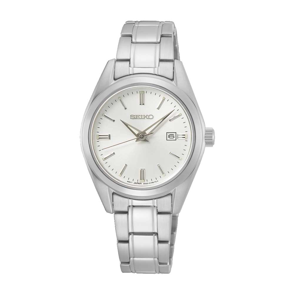 Seiko Ladies' Classic Quartz Stainless Steel Band Watch SUR633P1