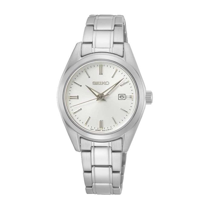 Seiko Ladies' Classic Quartz Stainless Steel Band Watch SUR633P1