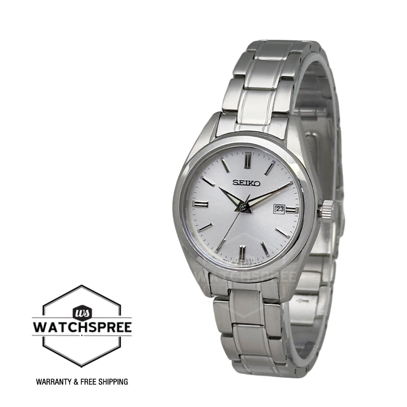 Seiko Ladies' Classic Quartz Stainless Steel Band Watch SUR633P1