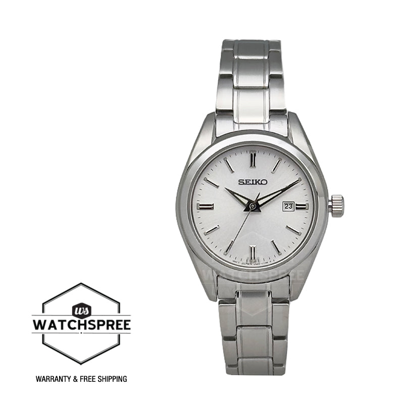 Seiko Ladies' Classic Quartz Stainless Steel Band Watch SUR633P1