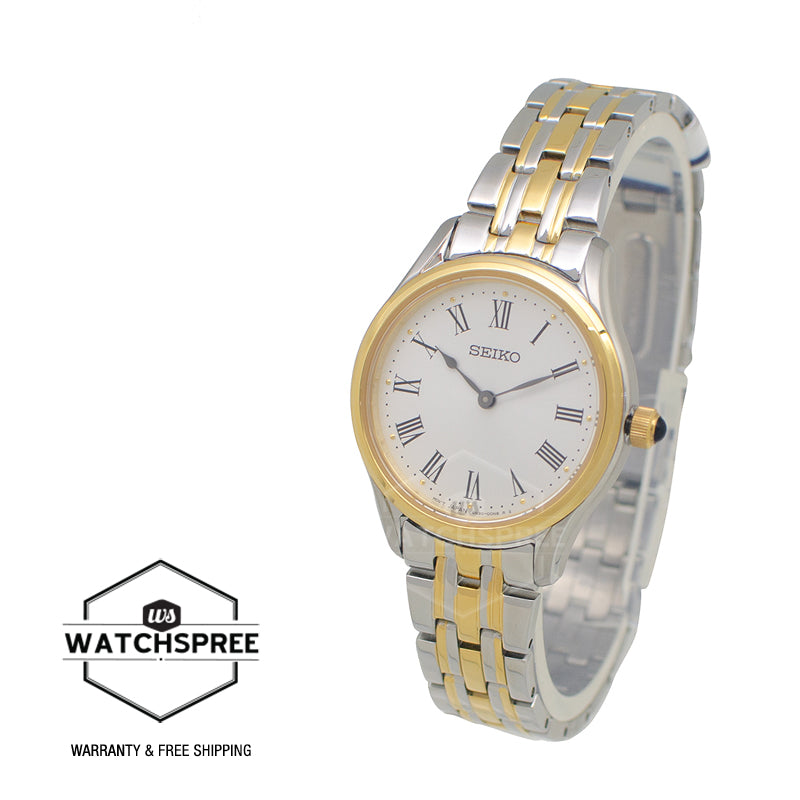 Seiko Women's Quartz Two-Tone Stainless Steel Band Watch SWR070P1