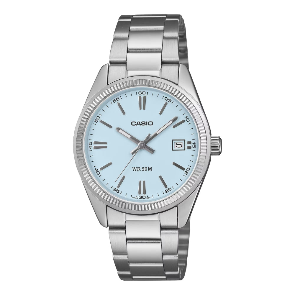 Casio Unisex Analog Stainless Steel Band Watch UTP1302PD-2A2 UTP-1302PD-2A2