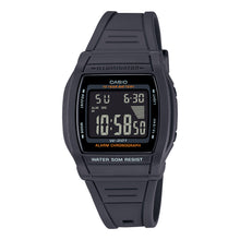 Load image into Gallery viewer, Casio Digital Dual Time Black Resin Band Watch W201-1B W-201-1B
