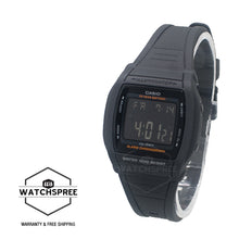Load image into Gallery viewer, Casio Digital Dual Time Black Resin Band Watch W201-1B W-201-1B
