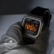Load image into Gallery viewer, Casio Standard Digital Black Resin Band Watch W217HM-7B W-217HM-7B
