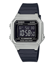 Load image into Gallery viewer, Casio Standard Digital Black Resin Band Watch W217HM-7B W-217HM-7B
