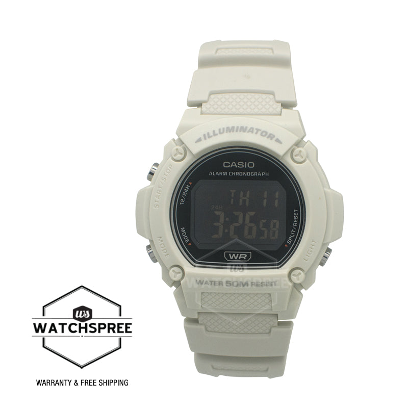 Casio Standard Sporty Digital Watch W219HC-8B W-219HC-8B