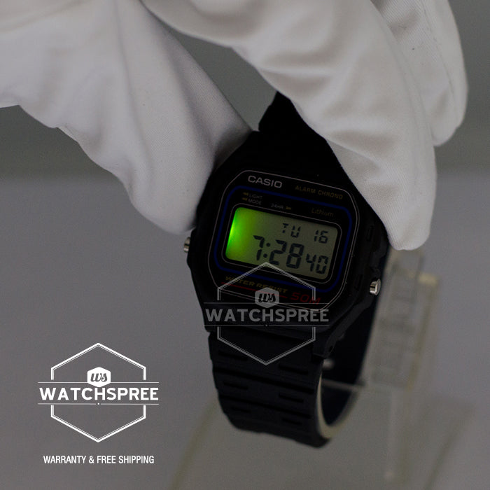 Casio Standard Digital Black Resin Band Watch W59-1V| Watchspree