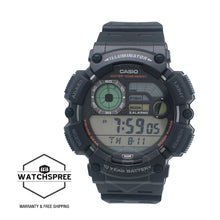 Load image into Gallery viewer, Casio Digital Dual Time Black Resin Band Watch WS1500H-1A WS-1500H-A

