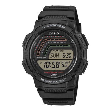 Casio Digital Black Resin Band Watch WS1800-1A WS-1800-1A