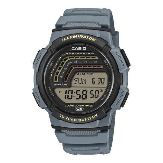 Casio Digital Blue Resin Band Watch WS1800-2A WS-1800-2A
